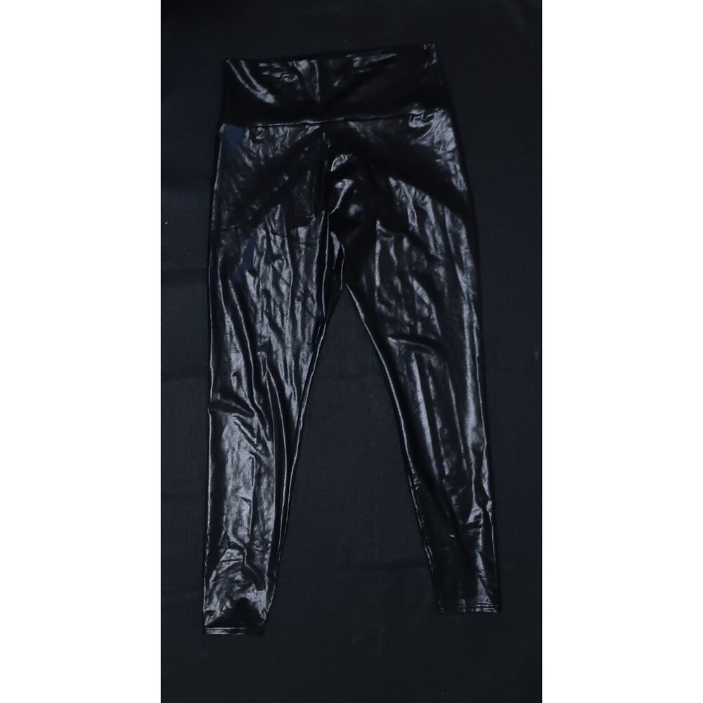 Shiny black pants